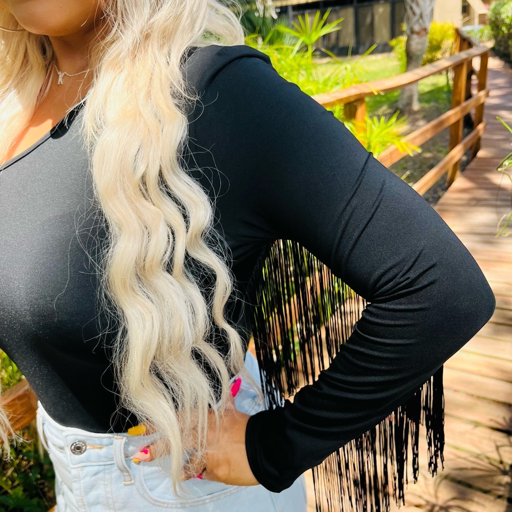 The Janice Marie fringe body suit